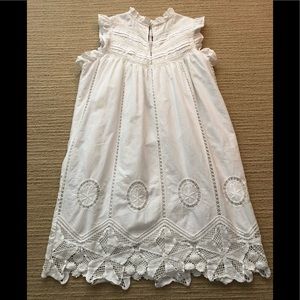 Anthropologie- Bell by Alicia Bell White Lace Chloe dress size small